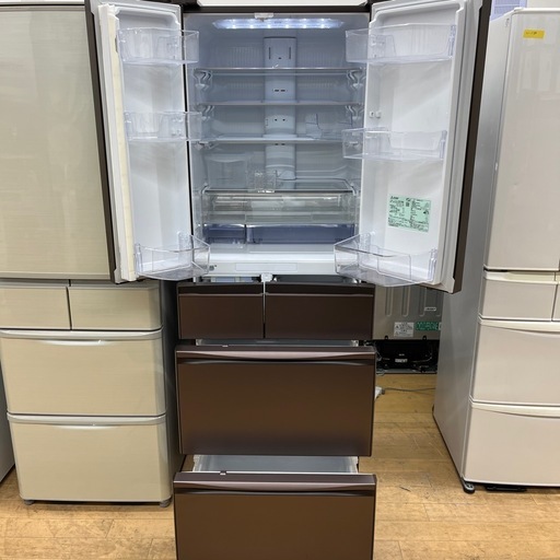 MITSUBISHI ミツビシ ノンフロン冷凍冷蔵庫 MR-MXD50G-XT 2021年製 定格内容積503L6ドア ガラストップ 冷蔵庫 のご紹介です！