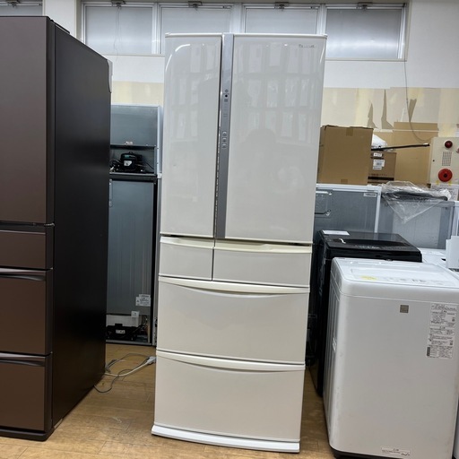 Panasonic パナソニック ノンフロン冷凍冷蔵庫 NR-FV45S6 2020年製 定格内容積451L ホワイト 6ドア 冷蔵庫
