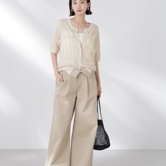 【タグ付き未使用】フリンジニット【nano・universe】の画像