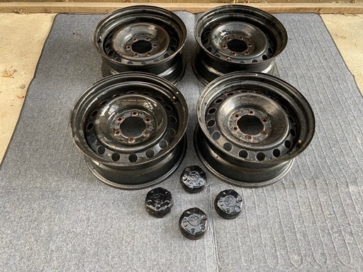 FJクルーザー 純正ホイール スチール 鉄  17インチ7.5J+15 6H139.7 ランクル プラド ハイラックス サーフ ハイエース