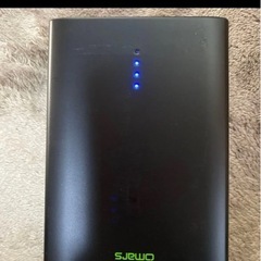  モバイルバッテリー 大容量 ブラックの画像