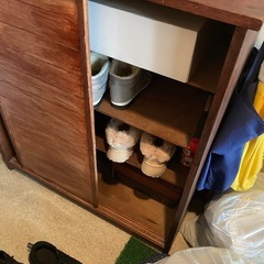 靴収納棚　自作の画像