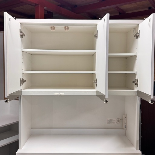 A1705?激安‼️ホワイトニトリ食器棚キッチンボード幅100cm?