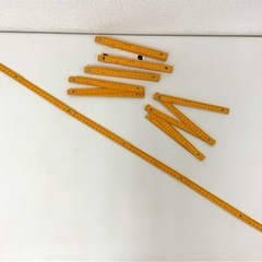 【未使用品】 物差し 定規 工作用 1メーター 6個まとめて /建築 差し金 の画像