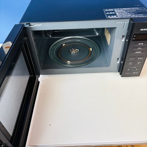 IRIS OHYAMA 電子レンジ PMG-T179-B 2025年製 アイリスオーヤマ ターンテーブル/MPJ012-41