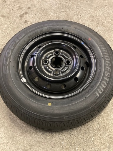 スズキ エブリィバン ほぼ新品スチールホイール夏タイヤセット 12インチ 1本