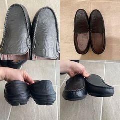 メンズ靴26cmローファースリッパサンダルの画像