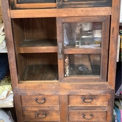 昭和レトロ　アンティーク　水屋　箪笥の画像