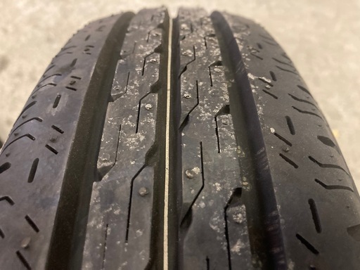 ②スズキ純正スチールホイール夏タイヤ 1本 12インチ ほぼ新品 145/80R12 80/78 LT エブリィバン スペア予備に