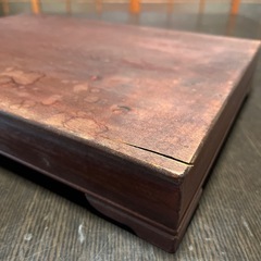 木製花台　軽い木です。　割れ、シミ等あり。の画像