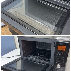 R307 ☀️ NITORI オーブンレンジ（フラット / 1000W / ヘルツフリー）19年製 ET-626A ⭐ 動作確認済 ⭐ クリーニング済の画像