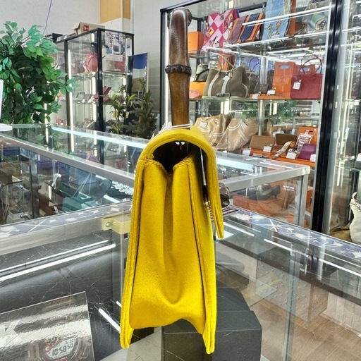 ☆ドリーム荒牧店☆GUCCI グッチ バンブーサテン ショルダーバッグ ゴールド