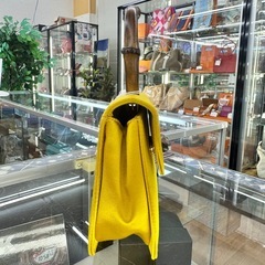 ☆ドリーム荒牧店☆GUCCI グッチ バンブーサテン ショルダーバッグ ゴールドの画像