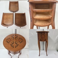 I588 🌈 ジモティー限定価格！ アンティーク 猫足 コンソール ⭐ クリーニング済の画像