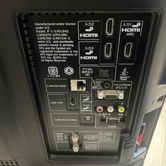 SHARP 液晶カラーテレビ　Blu-ray DVD内蔵型　26型の画像