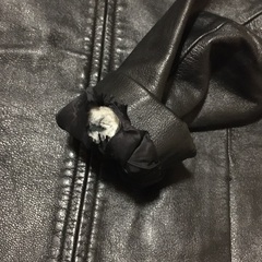 レザージャケット 本革 難ありの画像