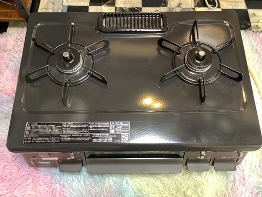 【リサイクルサービス八光】2021年製　パロマ　都市ガスコンロ　右強火　IC-S87BM-1R