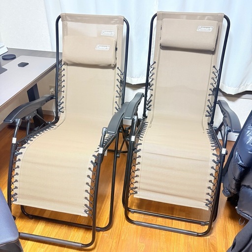 終了】【美品】 Coleman コールマン インフィニティチェア ベージュ 2