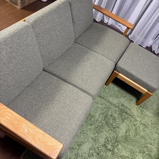 unico ウニコ　VISKA カバーリングソファ3S 、オットマン