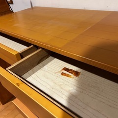 【ジャンク品】 勉強机 袖机セットの画像