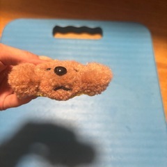 パンチニードル　プードル茶色　小①の画像