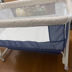 ベビーベッド 添い寝 新生児ベッド 乳児用ベッド 高さ6段調節可能 蚊帳 通気性 揺りかごの画像