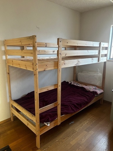 【急募 本日再出品】IKEA 木製2段ベッド