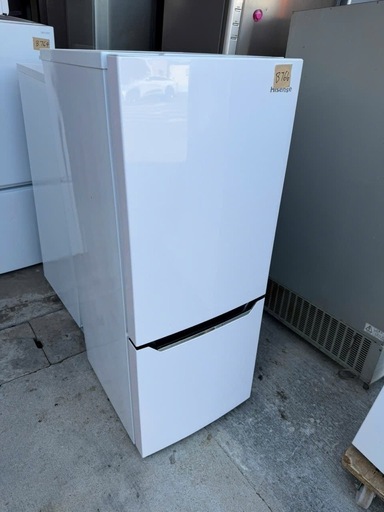 NO B766?福岡市内配送設置無料✨?ハイセンス 冷蔵庫 幅48cm 150L パールホワイト HR-D15C 2ドア 右開き 自動