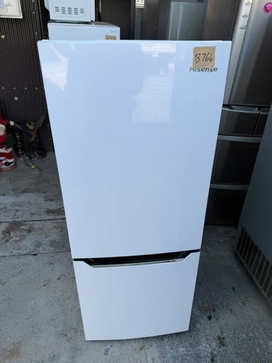 NO B766?福岡市内配送設置無料✨?ハイセンス 冷蔵庫 幅48cm 150L パールホワイト HR-D15C 2ドア 右開き 自動