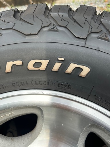 BF Goodrich AT 275/70R16 ホワイトレター 4本 80ランクル純正ホイール 95プラド