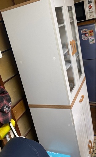 【超美品】ナフコ セリカシリーズ キャビネット　食器棚60HD 60Gセット ナフコ セリカシリーズ キャビネット食器棚60HD 60Gセット (タケ) 杵築