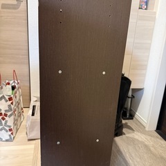 カラーボックス　三段ボックス　茶色の画像