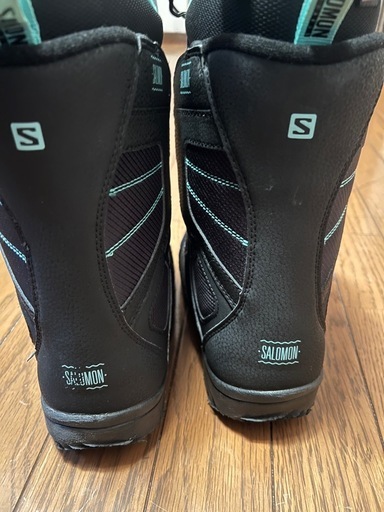 Salomon スノーボードブーツ ブラック/ターコイズ　22.5cm