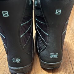 Salomon スノーボードブーツ ブラック/ターコイズ　22.5cmの画像