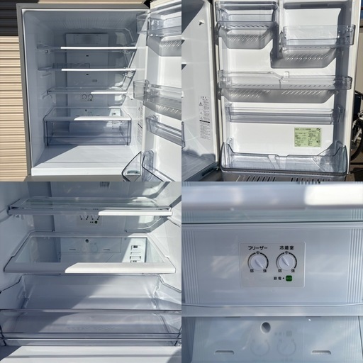 美品 AQUA ノンフロン冷凍冷蔵庫 355L AQR-36M2L 2022年製 シルバー