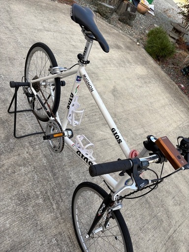 GIOS ミニベロ 自転車 ホワイトスタンド付 (MM) 菊川のロードバイクの