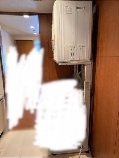 パナソニック衣類乾燥機、設置台付き