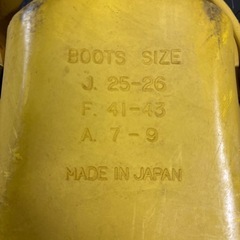 SAS ダイビング用フィン 日本製 サイズ25–26cm 黄色 足ヒレの画像