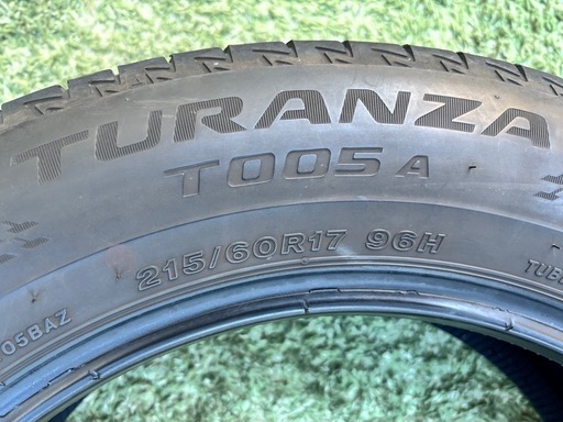 ブリヂストン TURANZA T005A 215/60R17夏タイヤ 4本セット