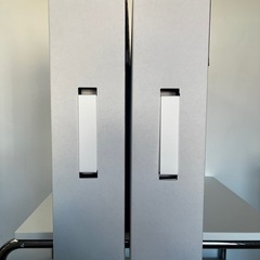 【取引は平日のみ】山崎実業 tower 作品収納ボックス　白 2個セットの画像