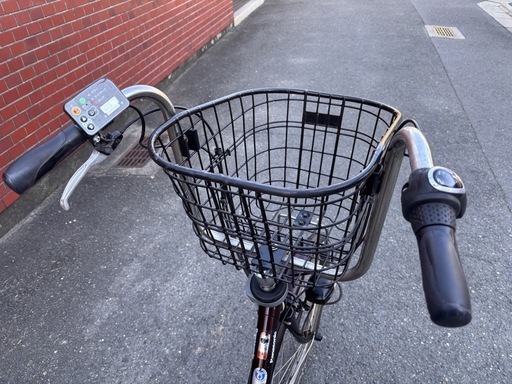 Panasonic電動アシスト自転車 シティタイプ 前カゴ付きダークブラウン