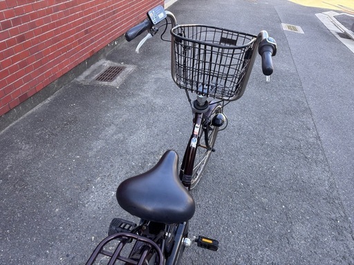 Panasonic電動アシスト自転車 シティタイプ 前カゴ付きダークブラウン