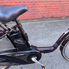 Panasonic電動アシスト自転車 シティタイプ 前カゴ付きダークブラウンの画像