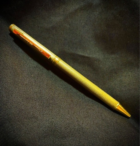 ☆【旧車・日産シーマ10周年記念ゴ－ルド・ボールペン」】☆昭和レトロ