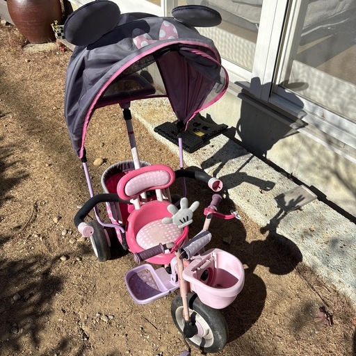 ディズニーミニー三輪車 (niko) 高塚の三輪車の中古あげます・譲ります