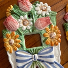 美品 陶器 セトクラフト スイッチカバー2セットの画像