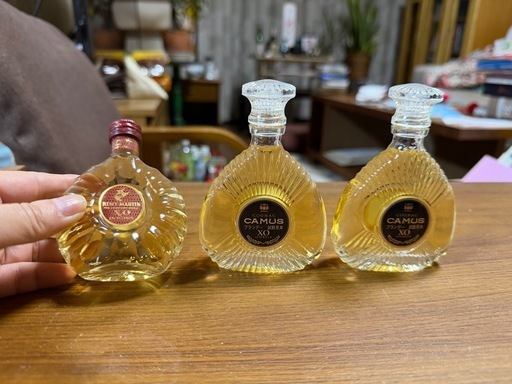 未開栓】ブランデー ミニボトル3本セット（レミーマルタン・カミュ