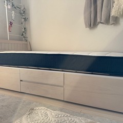 【無料】ニトリ シングル ベッドフレームの画像