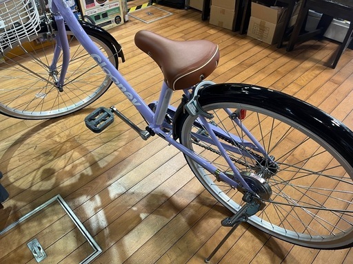 【小学生用/アウトレット品（キズの為お値引き商品）】大日産業 24型クルーニー 身長127cm程度から 紫色<自転車のオオムラ 静岡店>