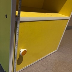 5段カラーボックス（とびら付き）の画像